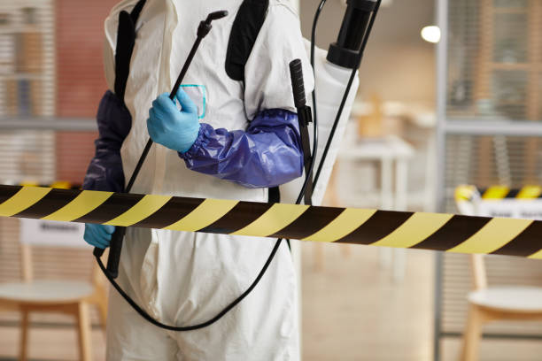 Professional Biohazard Cleanup technician working in Reedley, CA